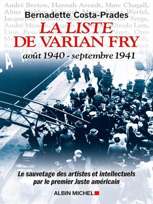 cover image of La Liste de Varian Fry (Août 1940 &#8211; septembre 1941)
